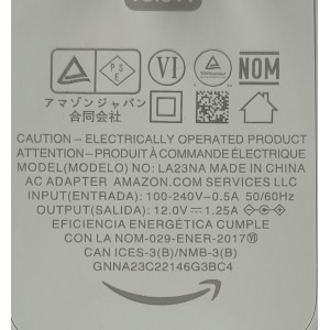 ADAPTADOR AC AMAZON LA23NA / 12.0V - 1.25A	